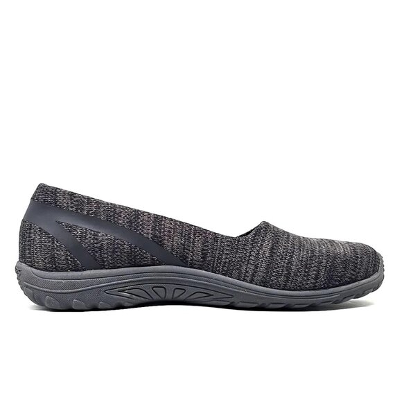 Skechers Reggae Fest Dread Knit Gray Black Slip on Relaxed Fit Flats Women's 11 - Picture 5 of 12